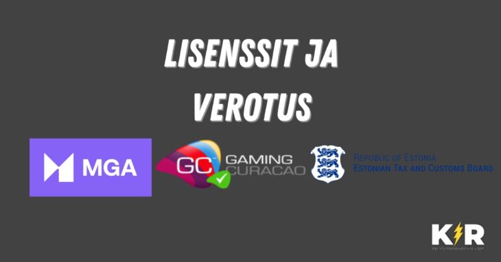 lisenssit ja verotus brite kasinoilla